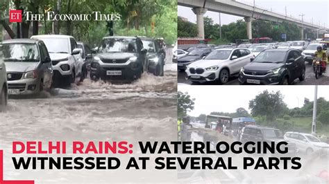 Delhi rains: Waterlogging, traffic congestion witnessed at  .